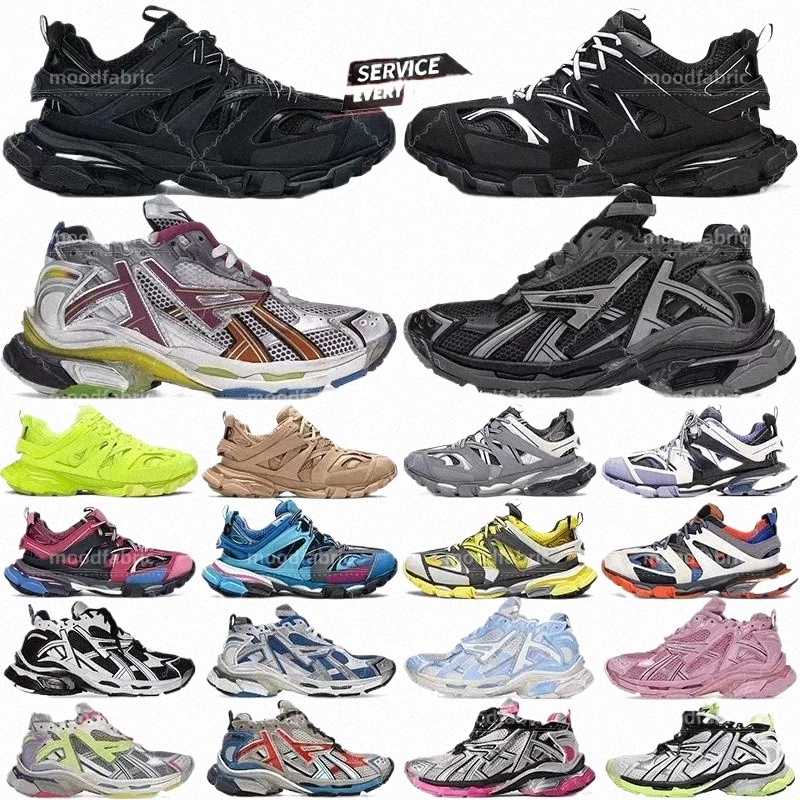 designer Casual Shoes Track Runners 7 7.0 Sneakers 7.5 3.0 Paris Triple White Black Pink Grey Beige 3xl sneakers Mens Womens Trainers TeTsk#