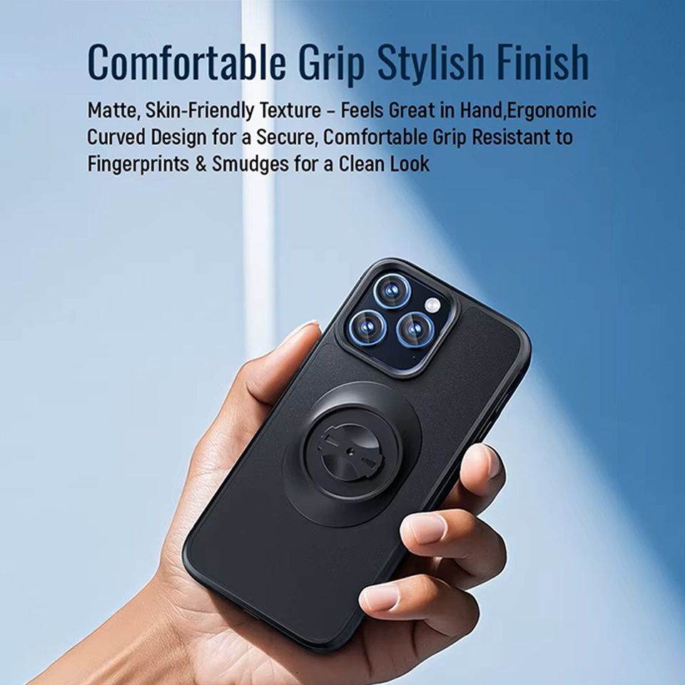 Shockproof Case for iPhone 17/16/15/14Plus/13/12/11Pro/Xs Max/XR Quick Mount Phone Case with Adapter for Garmin Bike Holder