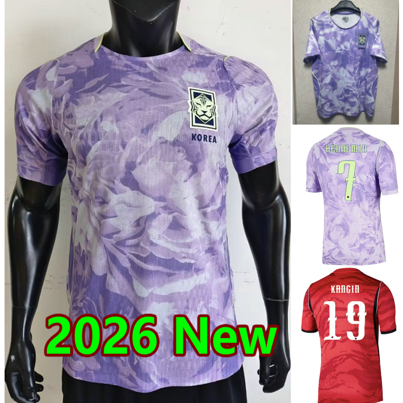 2026 South Korea Soccer Jerseys national team 26 27 home away football shirt TAESEOK MINJAE SEUNGHO JAESUNG HEUNGMIN football shirt HEECHAN men kids set uniforms