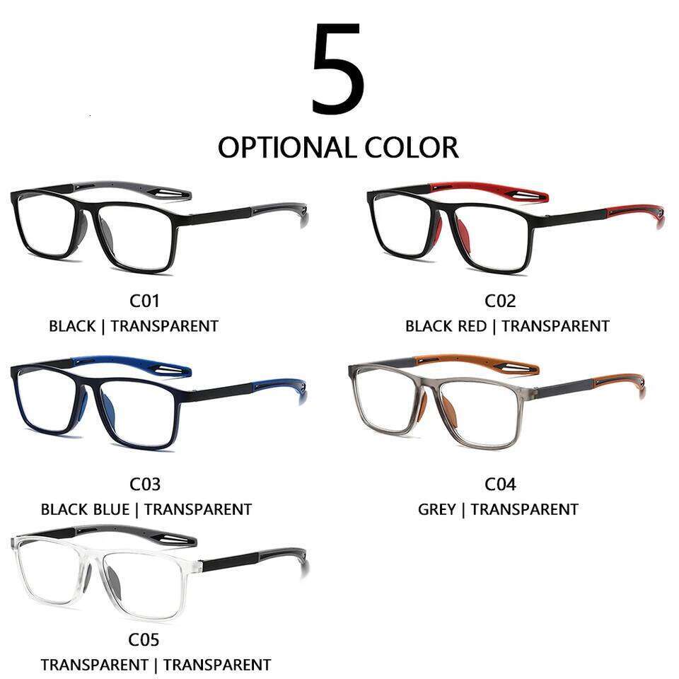 CRIXALIS Fashion Square Reading Glasses For Men And Women TR90 Frame Eyeglasses Unisex +1.0 +1.25 +1.5 +1.75 +2.0 + 2.25 +2.5