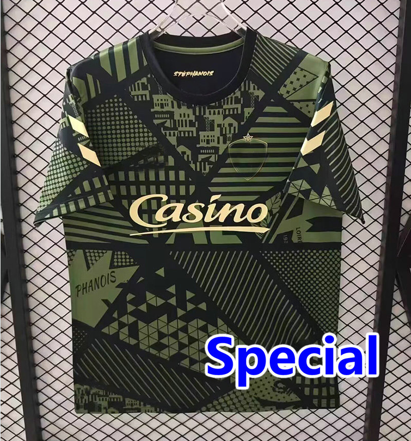 25 26 AS Saints Etienne Soccer Jerseys 2025 2026 ASSE Home Away APPIAH Maillots BOUCHOUARI MAILLOT CARDONA TARDIEU BATUBINSIKA BERNAUER ootball Shirt Men Kids kit