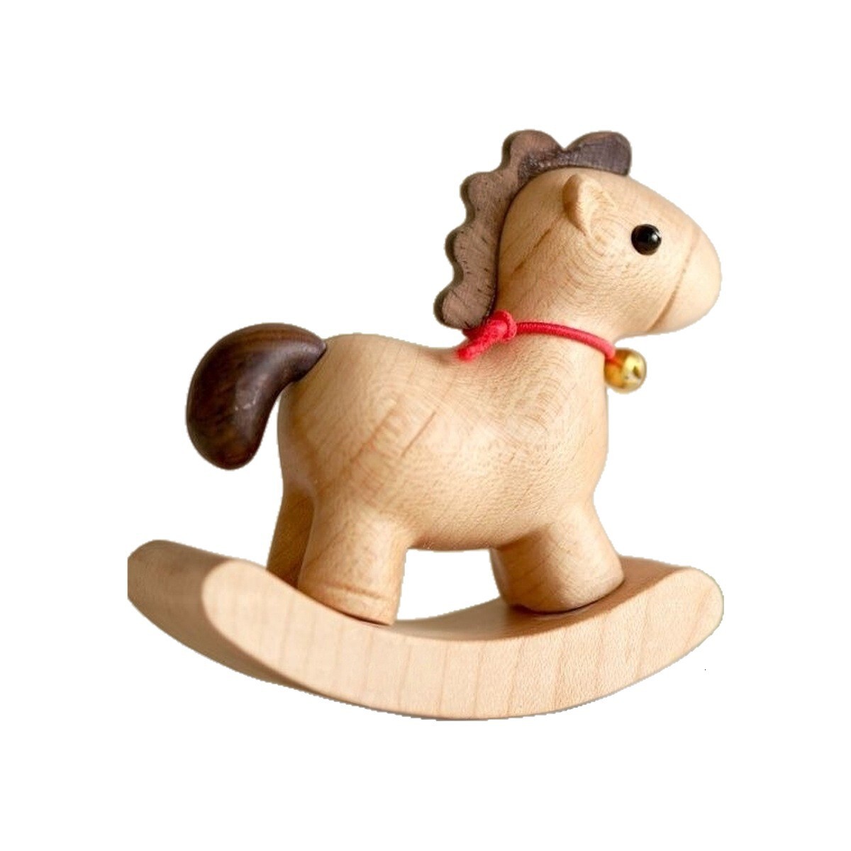 Home Decor Wood Horse Handmade Beechwood Rocking Horse Ornaments Premium Gifts Small Size