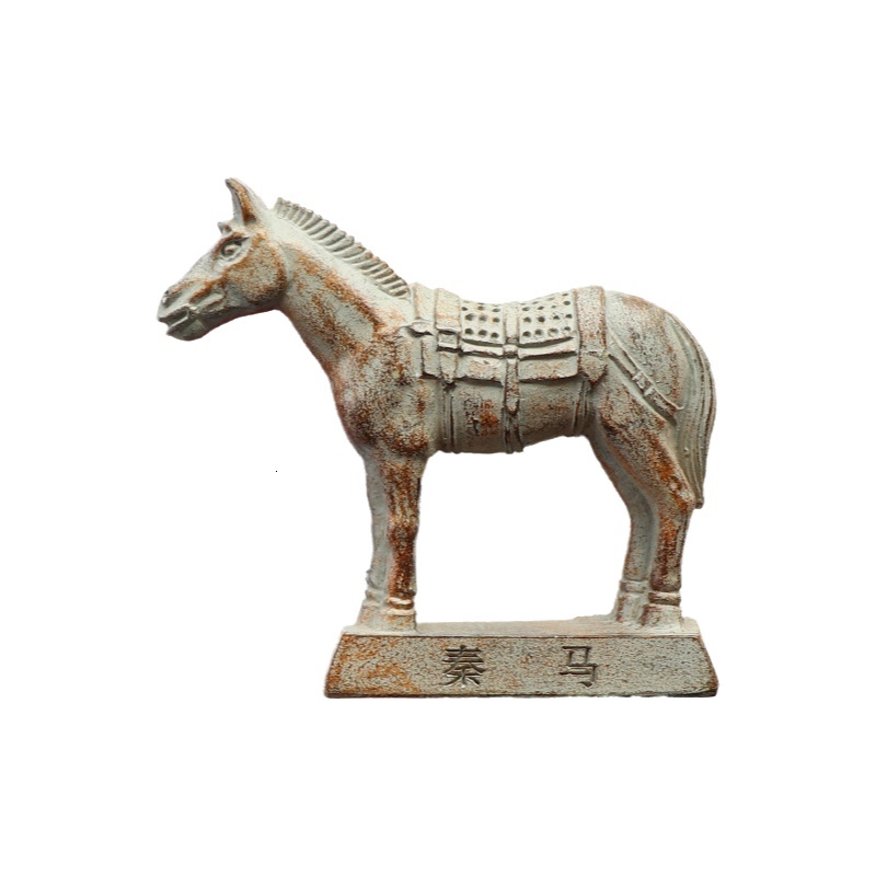 Home Decor Tourist Souvenir 3D Terracotta Warriors Magnetic Refrigerator Magnet Horse Figurine