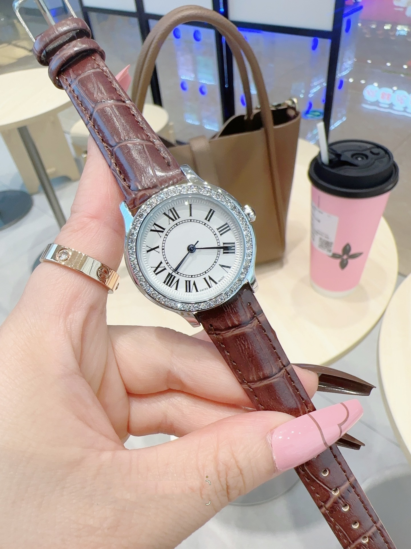Luxury Womens Square CARTERity RONDEity DE SOLO Watch Designer Watches Quartz Movement Stainless Steel Bracelet Sapphire Glass Waterproof women Wristwatches #595
