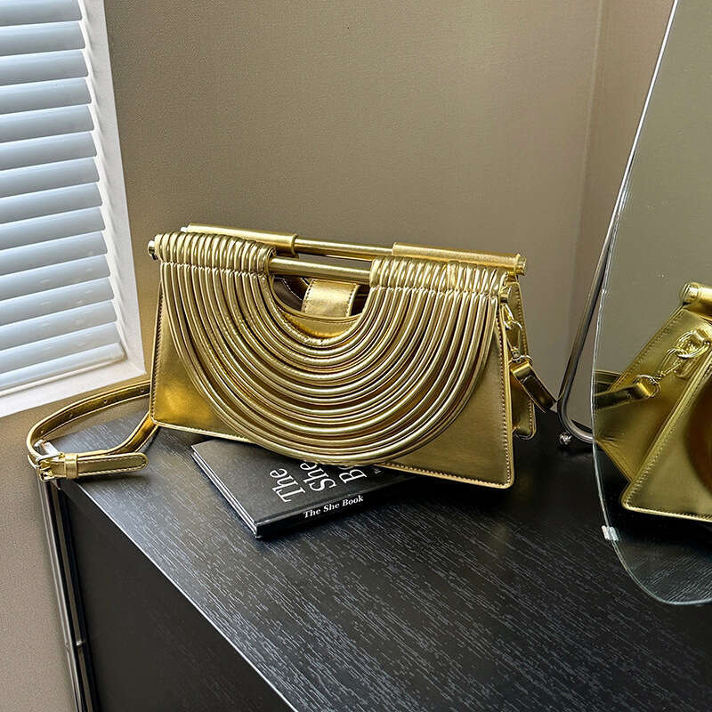 Women Woven Noodle Bag New Vintage Hot Girl Crossbody High-end Single-shoulder Small Square Bag Trendy Evening Clutches