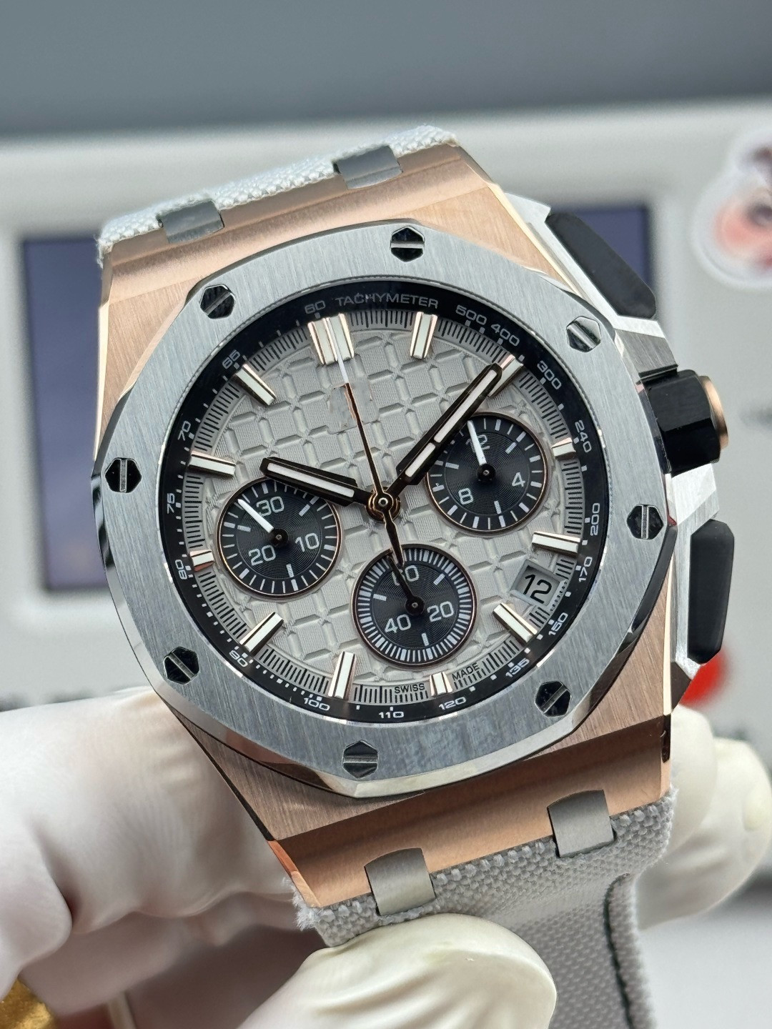 LS. Factory 26420 26568 26401 with 3126 movement 3840 movement 4401 movement sapphire glass mirror stainless steel watch case