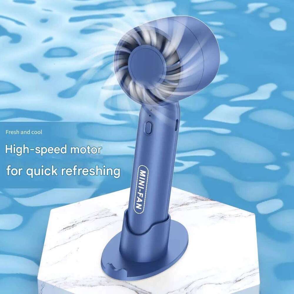 Turbo handheld small fan USB charging mini outdoor portable lightweight desktop stand with long-lasting battery life - view 4