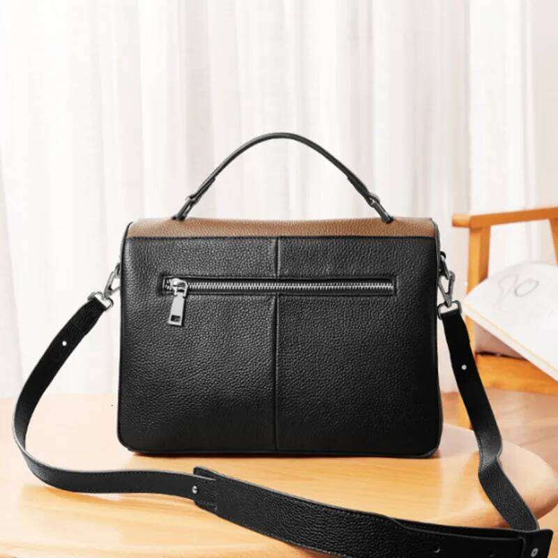 Famous Brand Design Women's Handbag Big 100% Head Layer Cowhide Female Shoulder Panelled Retro Soft Tote Bag