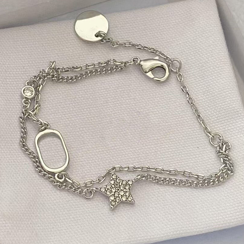 Women Bracelets Necklace Rings Earstuds Silver Gold 2 Colors With Box