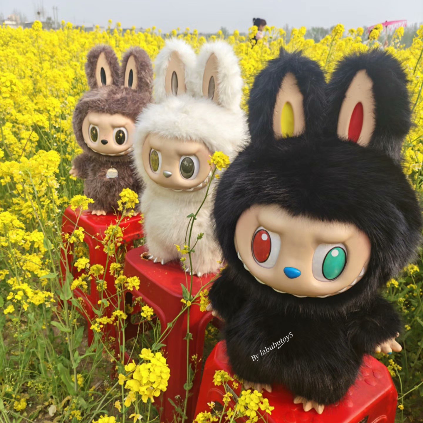 58cm Large Zimomo Angel & I Found You & Black Angel Plush Doll, Vinyl Face Collectible Figure, Trendy Toy Gift for Labubu Plus Doll Fans YIZHIXING