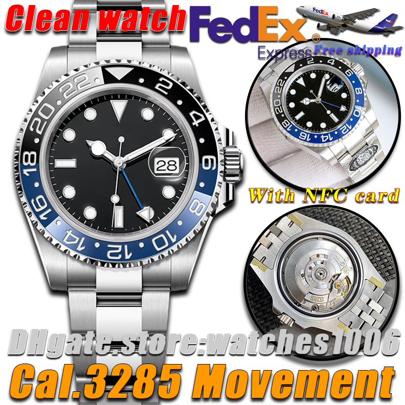 Luxury Mens watch Designer watches men Batman Clean Factory V3 watch Cal.3285/3186 Movement High quality watch 40MM Water-proof Mechanical watch 72-hour power storage