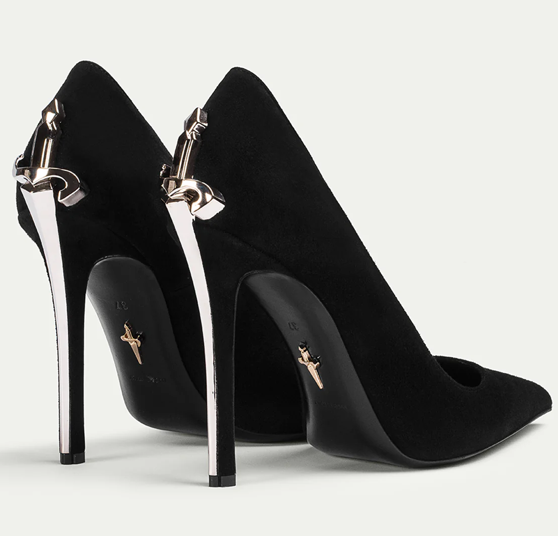 Sexy Brand Women Cesare Paciotti Dagger Heels Pointed Toe Pumps Black,Wine-red Sandals Lady Party Dress Wedding Designer Walking EU35-43