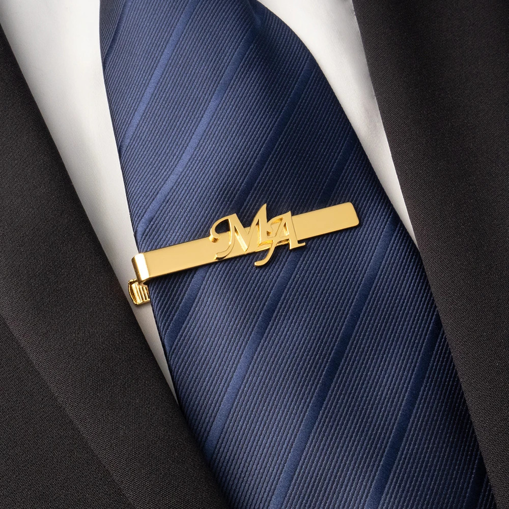 Mens Customized Tie Clip Customized Name Tie Clip Suit Accessories Stainless Steel Tie Clip Husband Groomsman Gift 260403BJ - view 3