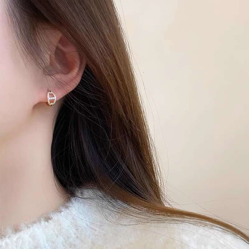 Ear Studs Silver Needles Classic Pig Nose Design Female New Popular Buckle Niche Design High End Ear Care Fashionable Ear Rings Jewelry Designer Luxur - view 7
