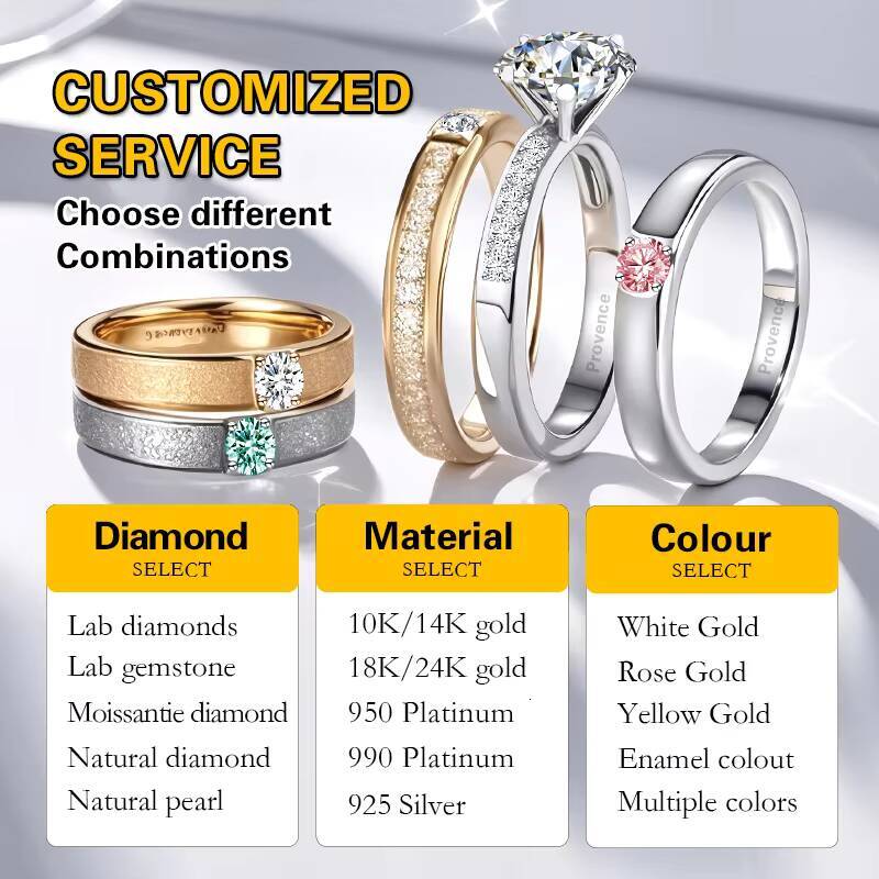 Custom Jewelry 10k 14k 18K Solid Gold Ring Oval Cut DEF VVS1 HPHT IGI 4 Carats Lab Grown Diamonds Ring Engagement Ring for Women