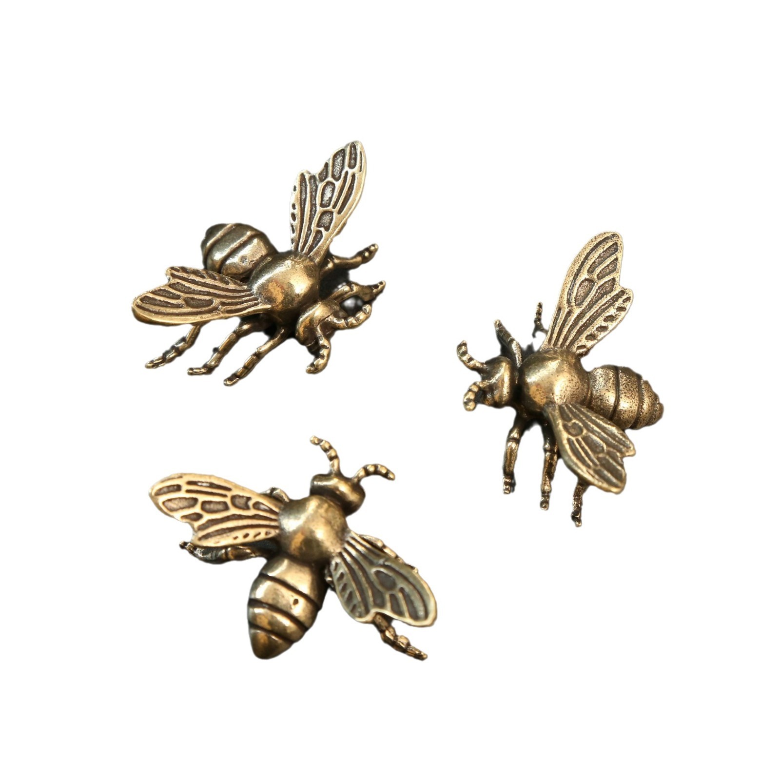Home Decor Luxury Ornament Little Bee Living Room Desktop Entrance Copper Brass Craft Decoration