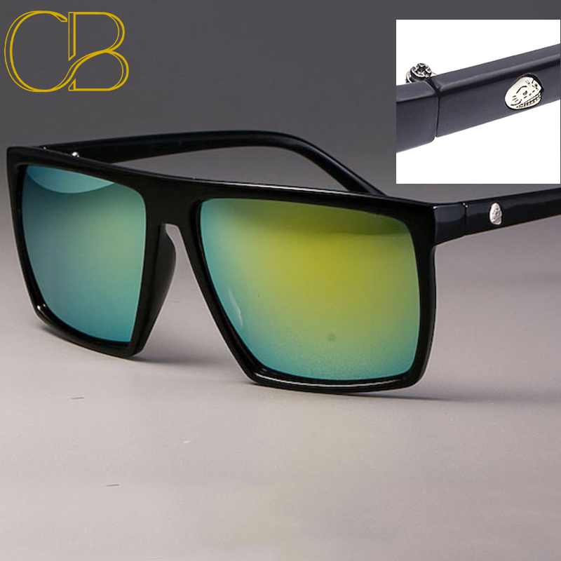 Kulou Retro Square Sunglasses Steampunk Men Women Brand Designer Glasses SKULL Logo Shades UV Protection Gafas CB Fashion Accessories