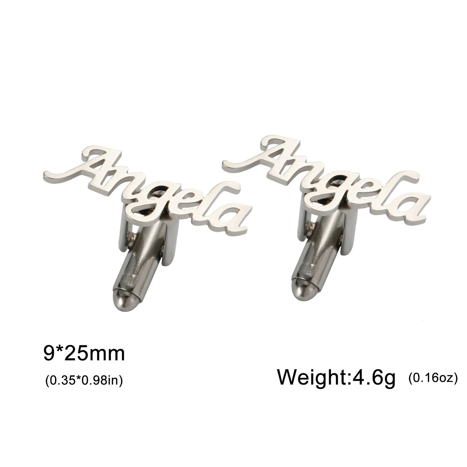 Custom Name Cufflink for Men Woman Personalized Initial Letter for Suit Anniversary Wedding Gift Metal Stainless Steel Jewelry 260403BJ - view 7