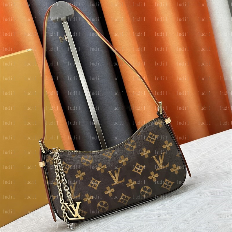 Classic Flower Checked Bag pochette liv bloom bag Womens crossbody shoulder bag Luxury designer handbag mirror quality leather chain bags underarm tote wallet