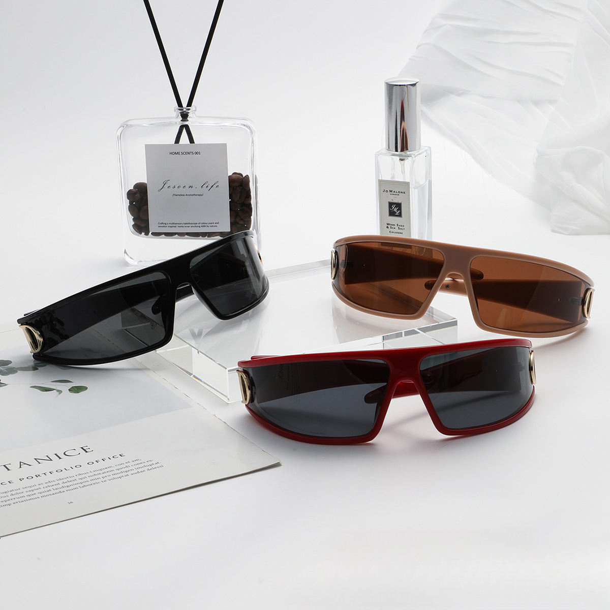 Luxury Brand Designer Jewelry New Trendy Fashion Headband Glasses, Popular Online, High-End Personalized Sunglasses, Perfect For Street Photography, V