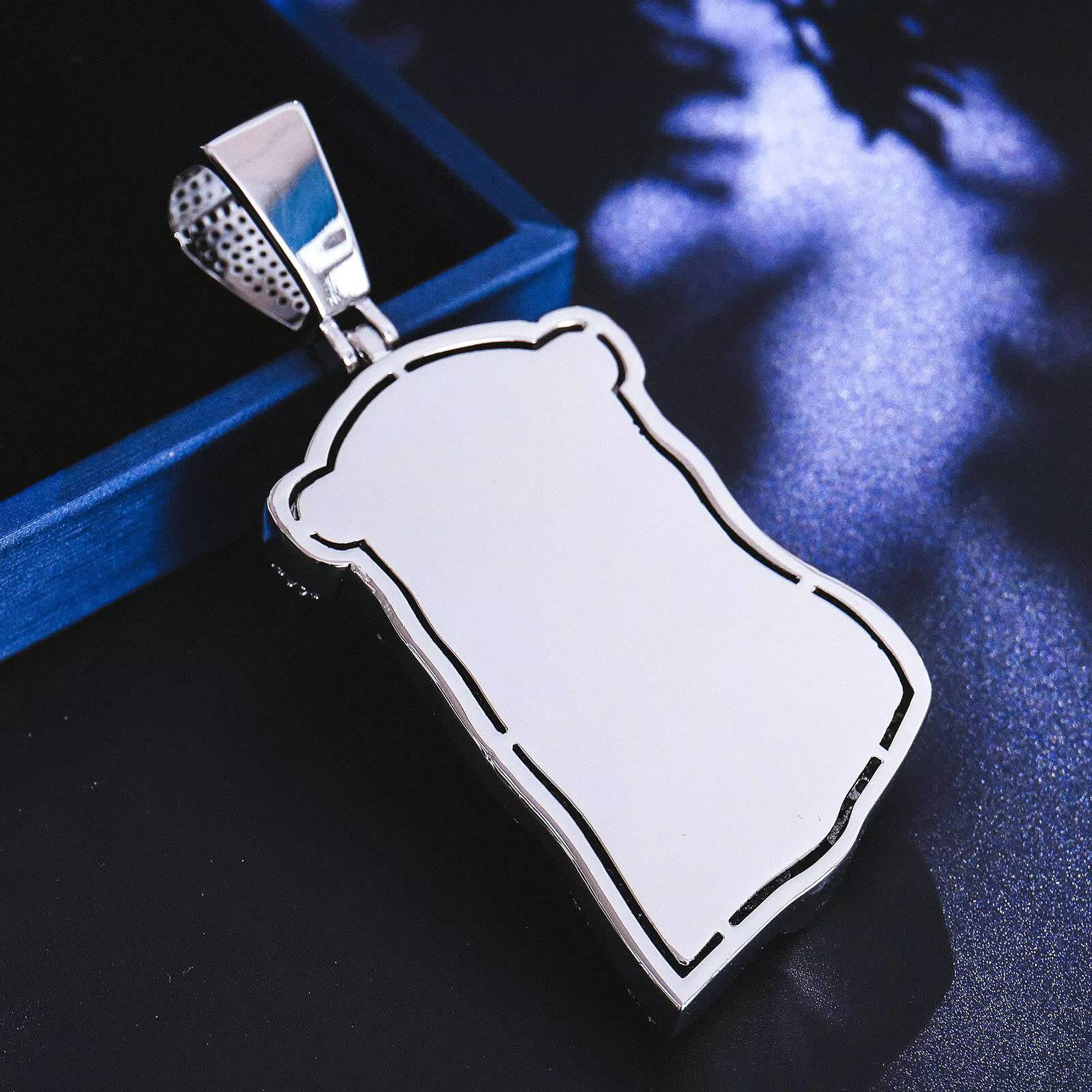 925 Silver or Brass Jesus Pendant Custom Iced Pendant Gold-plated Hip-hop Jewelry Lab Diamond Jesus Piece Pendant Moissanite