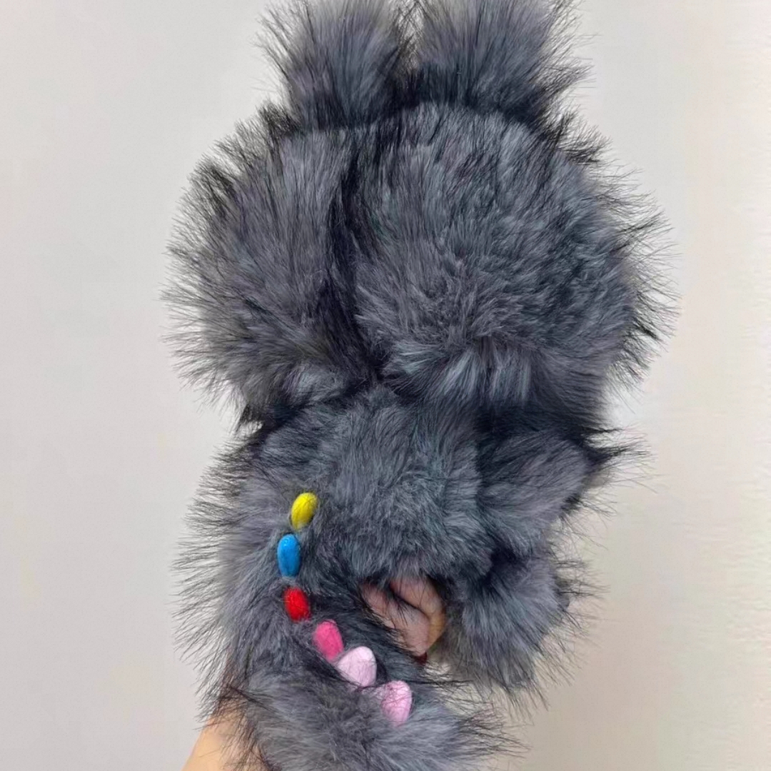 38cm Gray Deluxe Version Labubu Plush Doll Cute Vinyl Face Stuffed Toy