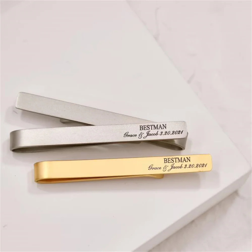 Stainless Steel Customized Name Tie Clip For Men Personalized Custom Engraving Names Accessories Jewelry Valentiness Gifts 260403BJ - view 4