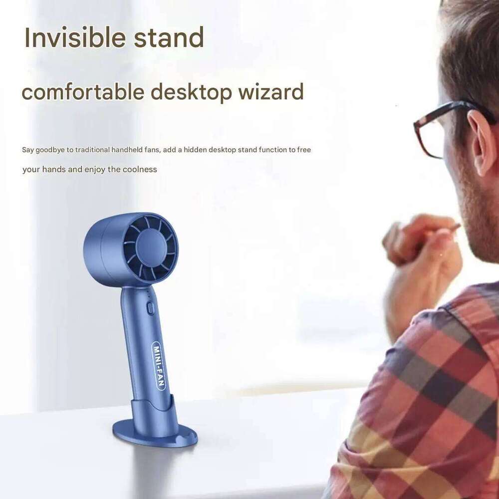 Turbo handheld small fan USB charging mini outdoor portable lightweight desktop stand with long-lasting battery life - view 6