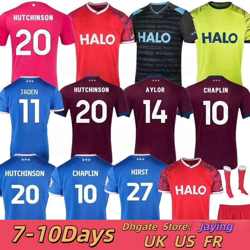 25 26 IpSwIcHs Soccer Jerseys Tractor Boys Town football jersey DELAP CHAPLIN AL-HAMADI SZMODICS MORSY PHILLIPS CLARKE BURGESS O'SHEA men kids kits football shirt