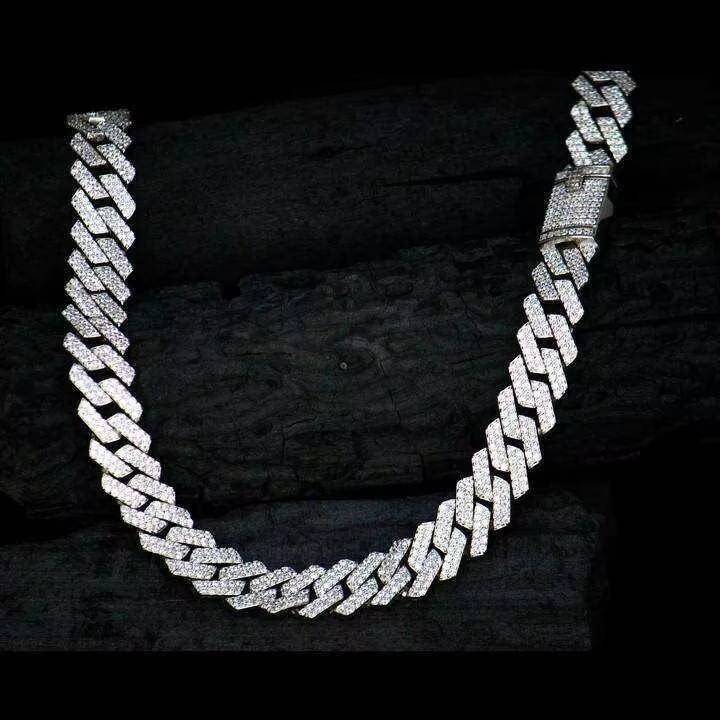 High Quality Moissanite Diamond Cuban Chain for Men Party or Wedding Fashion Gift Available at Good Price