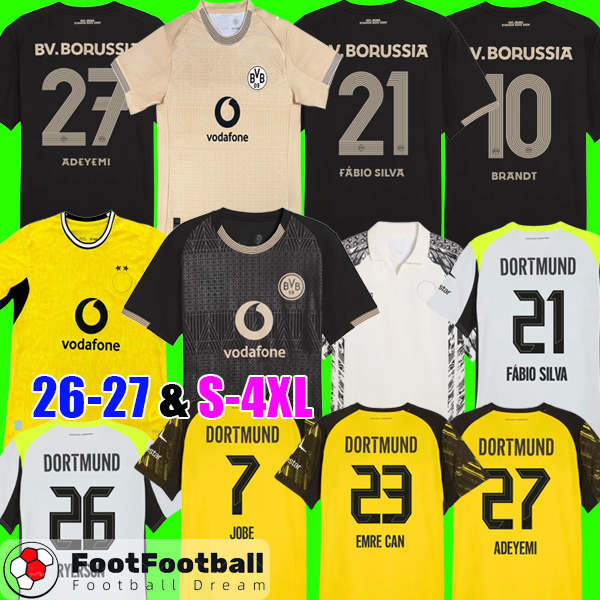 ADEYEMI Dortmund 26 27 SOCCER JERSEYS F.NMECHA GUIRASSY ANTON N.SCHLOTTERBECK Lifestyle Dortmund jersey 2026 BRANDT SULE jersey football kit shirts men kids set
