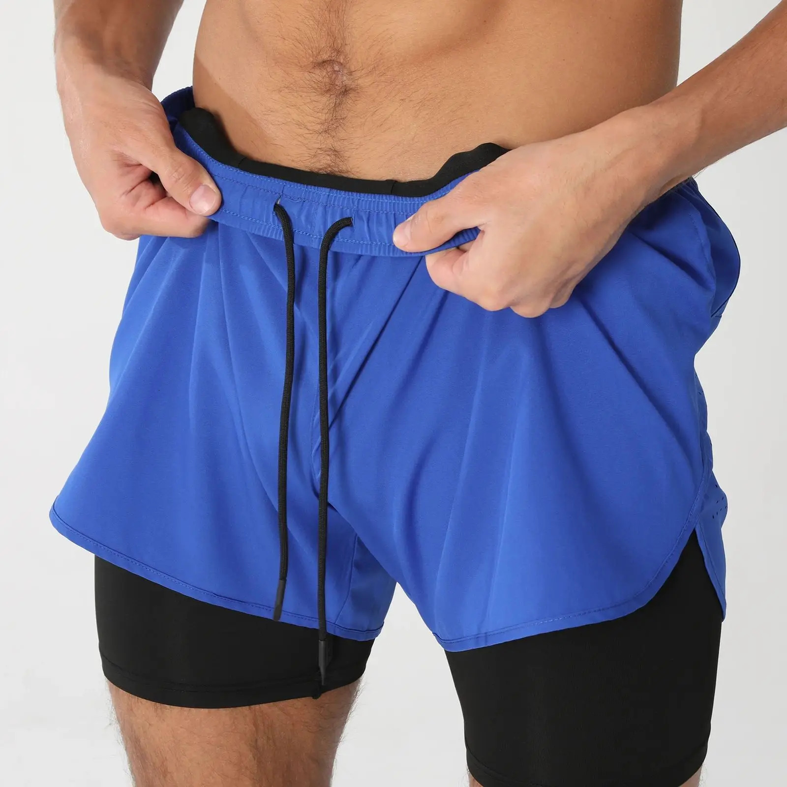 Gym Shorts Men Running with Liner Pockets Towel Loop Quick Dry Lightweight Workout Mens Breathable Athletic Sport 260330