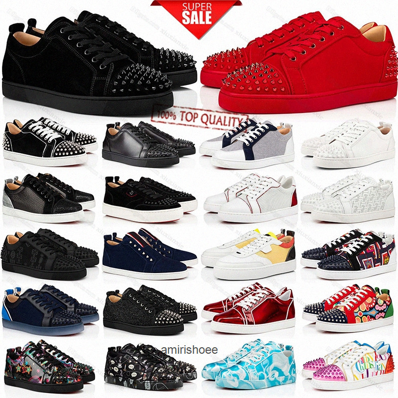 designer casual shoe men women sneaker platform leather flat fashion luxury loafer christian loboutin louboutinr loubiton louboutins red bottomshoes bottom ZNM1