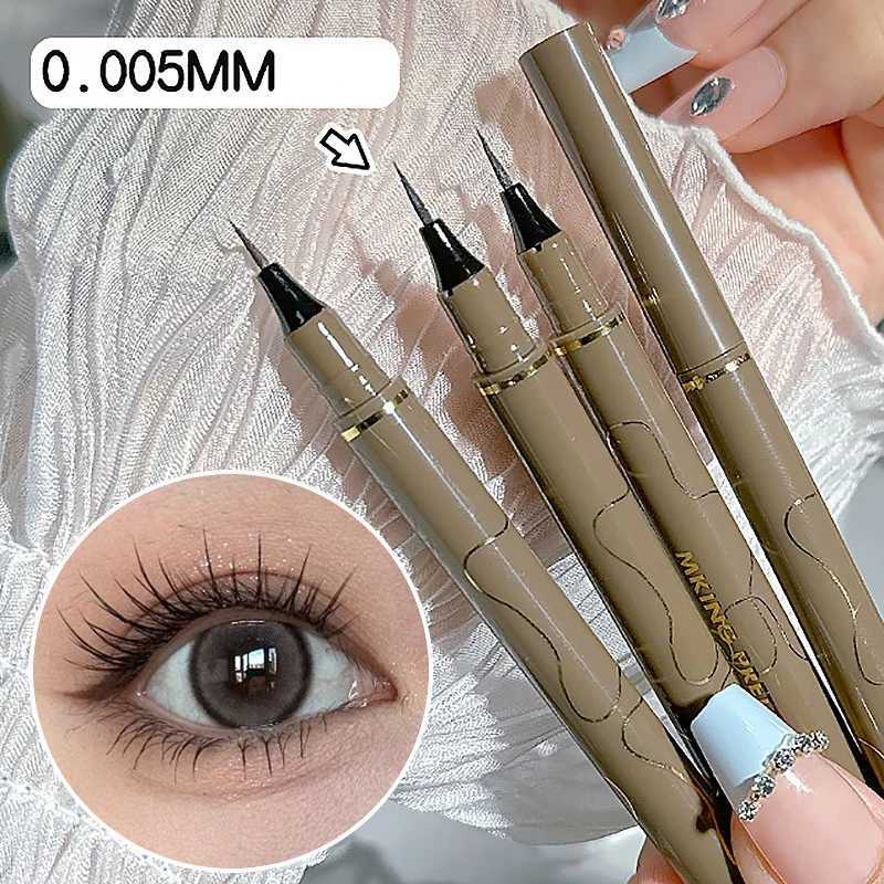 0005mm Eyeliner Liquid Pen Matte Smooth Quick Dry Waterproof Ultra-thin Eyeliner Lower Eyelash Pen Non Smudging Korean Makeup H260406