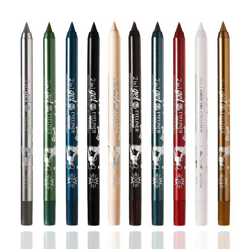 Waterproof Eyeliner Long Lasting Pencil Colourful Pigment Blue Black White Color Gel Eye Liner Pen Makeup Eye Beauty Cosmetics H260406