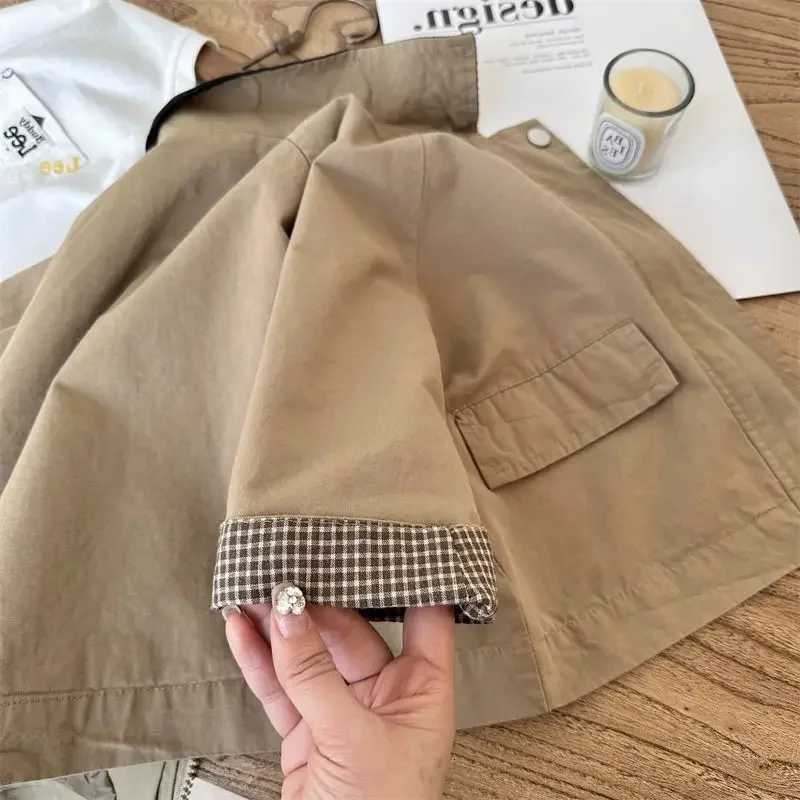 Kids Windbreaker New 2025 Spring Autumn Fashion Korean Casual Baggy Simple StyleT260406 - view 5