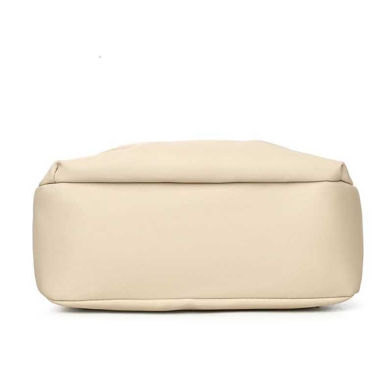 Large-capacity womens office backpack - waterproof nylon fabric bag - fashionable multi-compartment single-shoulder bag - trend C260406