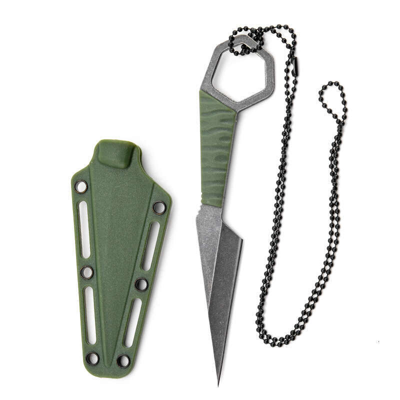 Cross-border best-selling in-stock mini hanging neck EDCK sheath, portable tactical outdoor knife, new Amazon model