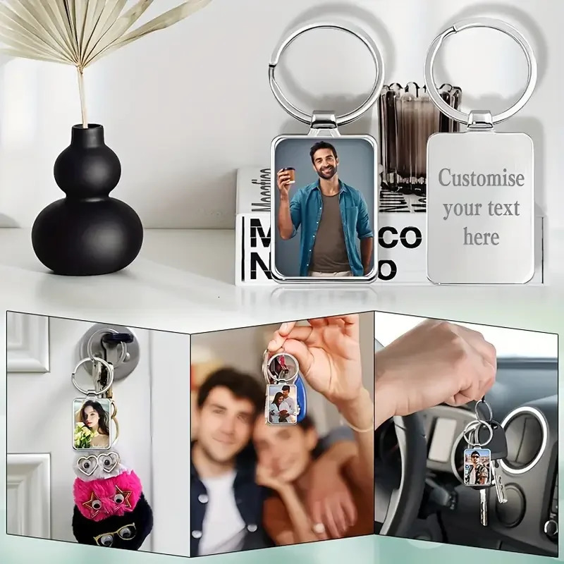 Personalised Po Keychain - Custom Printed Keychain the Perfect Gift for Festive Ocns 260403BJ - view 5