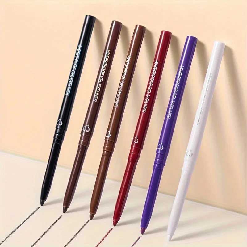6 Color Waterproof Eyeliner Gel Pen Long Lasting Quick Drying Smooth Makeup Beauty Eyeliner Stamp Eye Pencil Cosmetics H260406