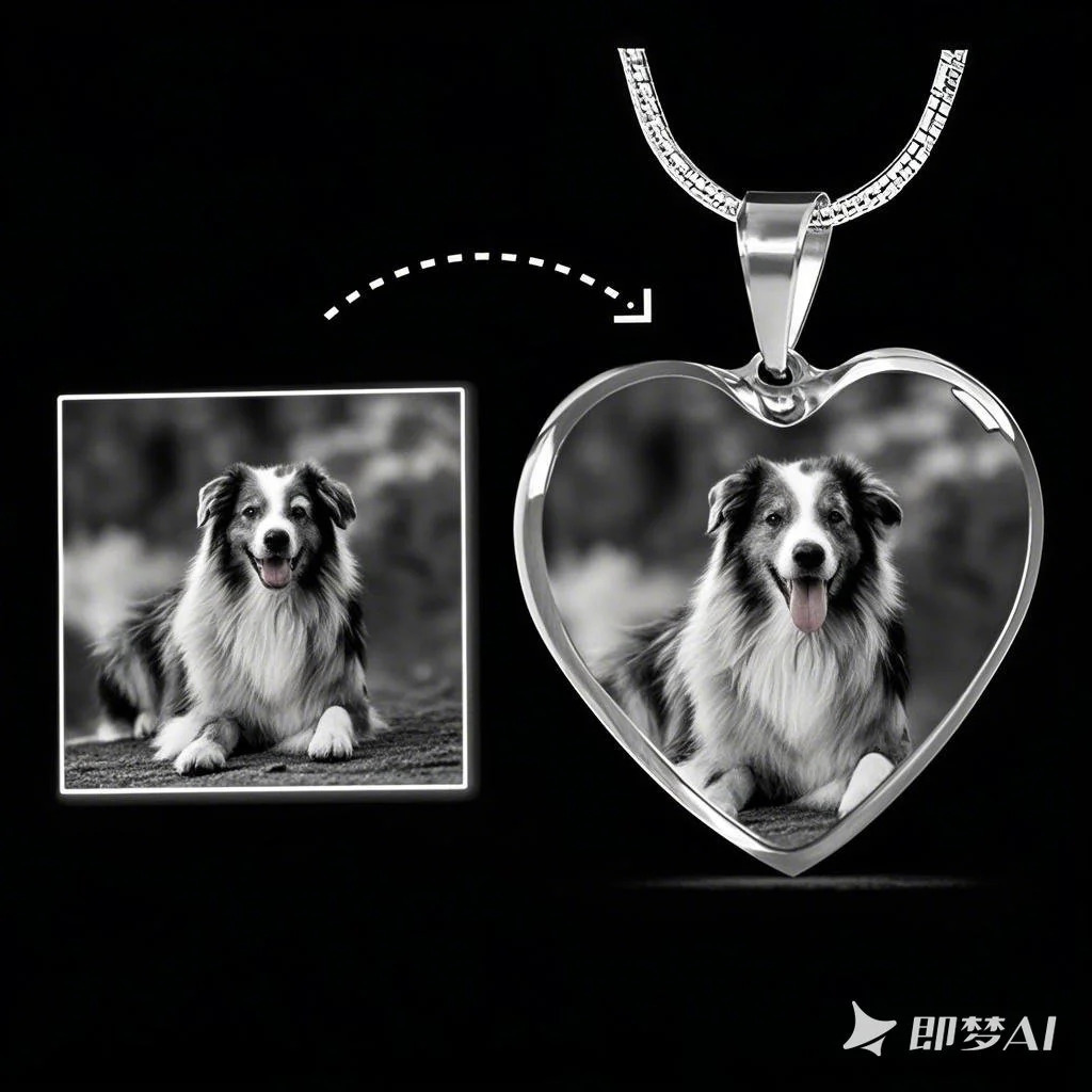 Amaxer Personalized Custom Color Po Necklace for Pet Family Memorial lover Gift Pet Memorial Remembrance Bereavement Gifts 260403BJ - view 6