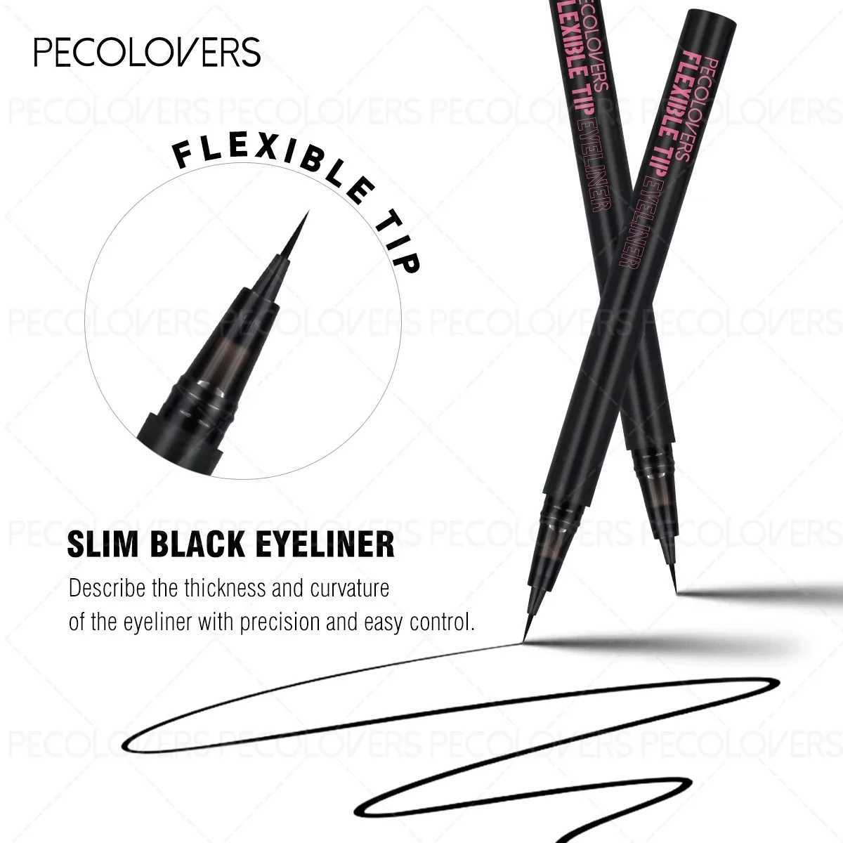 1PC Sleek Smooth Liquid Eyeliner Eyebrow Pen - Waterproof Effortless To Apply Ultra-Lightweight H260406