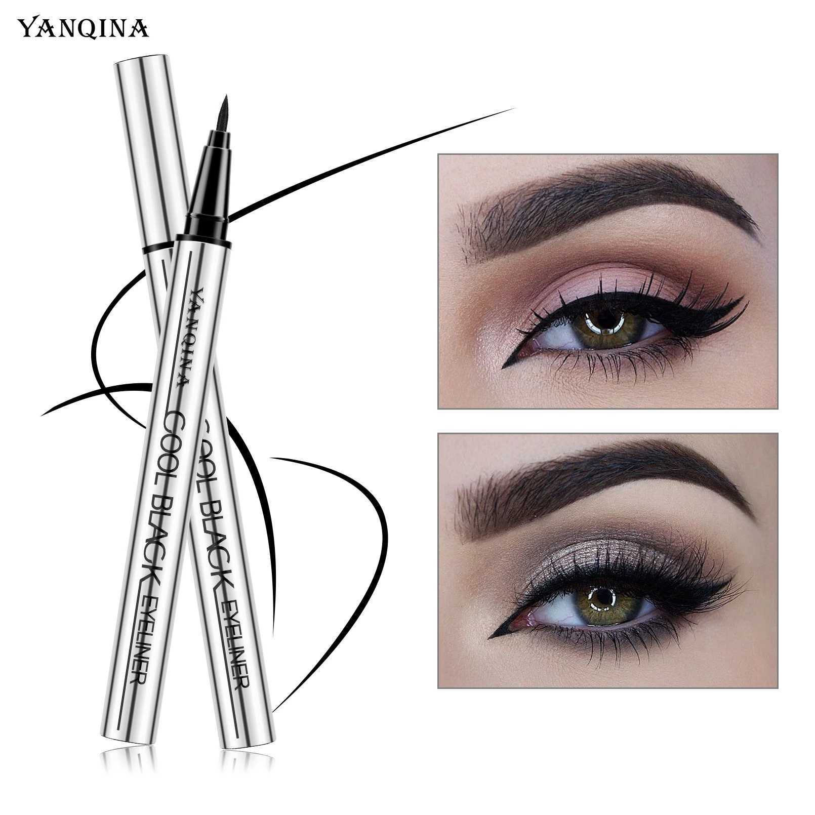Quick-dry Eyeliner Pencil Makeup Long Lasting Smooth Matte Eye Liner Waterproof Anti Smudge Liquid Eyeliner Pen Eyes Cosmetics H260406