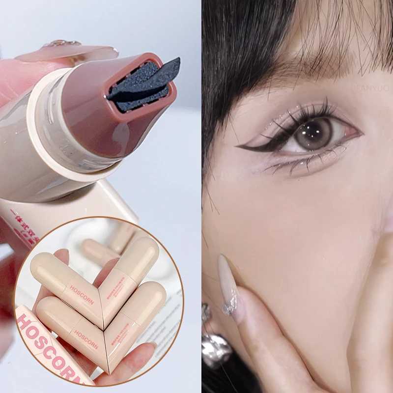 Lazy Integrated Eyeliner Stamp Dual-Head Rotatable Precise Outline Seal Lasting Waterproof Fast Drying Liquid Eye Liner Pen H260406