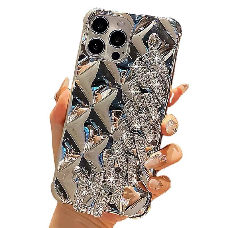 New Designers' Luxury Collection Compatible With Apple Applicable To Iphone 16 Pro Max Phone Case Luxury 17 Sparkling Diamond Bracelet Chanel Sty