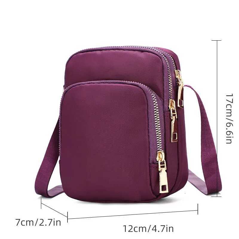 Women Bag Waterproof Shoulder Bag Crossbody Zipper Mobile Phone Lady Female Multifunction Handbag Wrist Purse Womens Pouch C260406