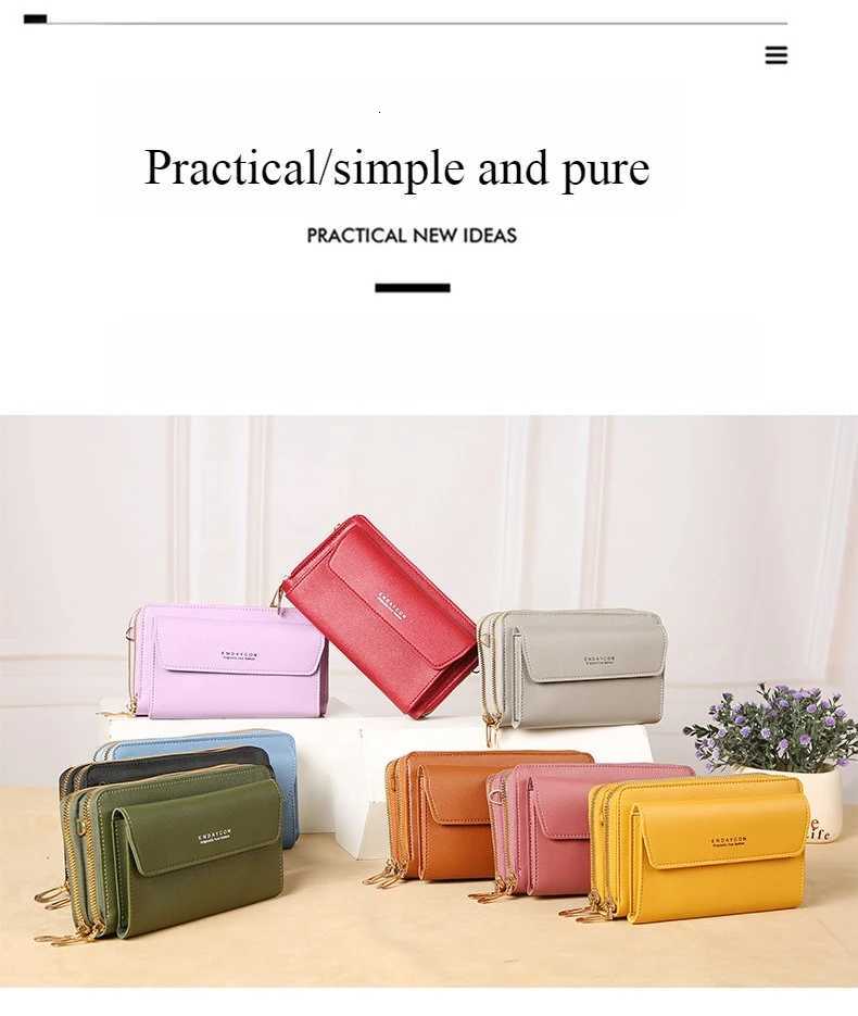 2025 New Womens Crossbody Bag Korean Edition Fashion Shoulder Bag Versatile Large Capacity Double Zipper Phone Bag C260406