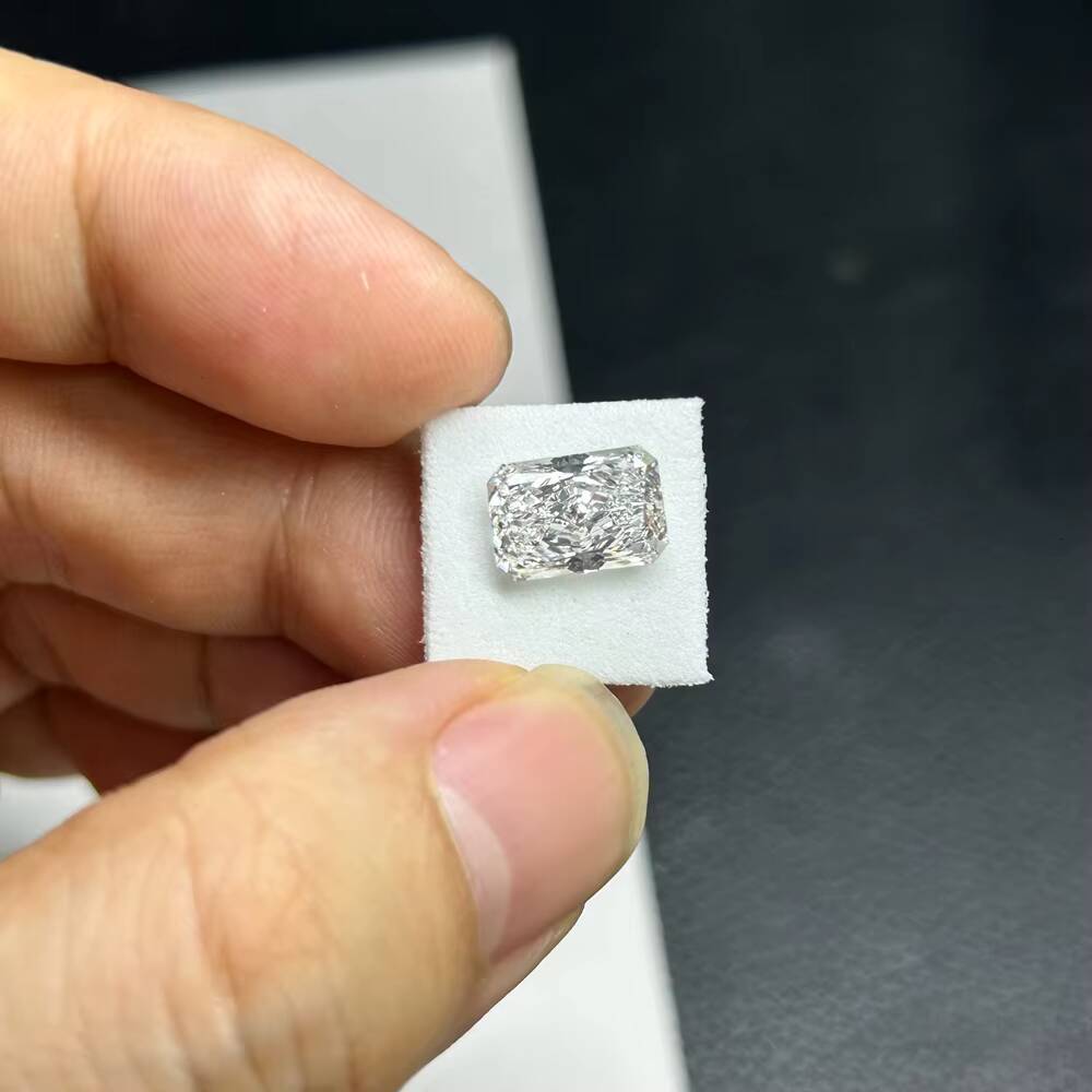 IGI Certificate Excellent Cut D VS1 Radiant Cut 2 5 Carat Diamond Lab Grown Diamond Stone for Women Ring