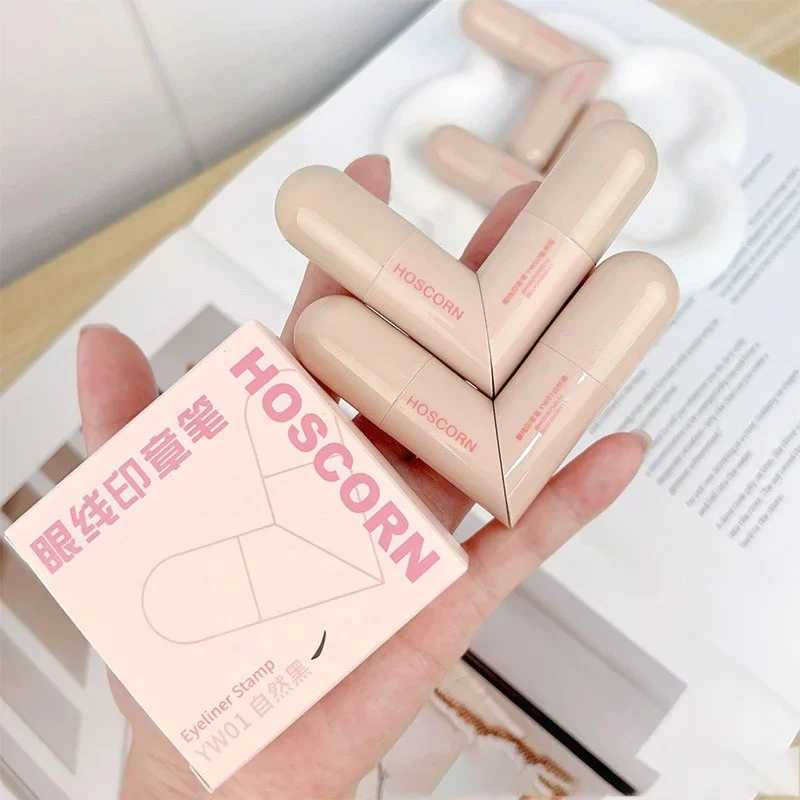 Lazy Integrated Eyeliner Stamp Dual-Head Rotatable Precise Outline Seal Lasting Waterproof Fast Drying Liquid Eye Liner Pen H260406