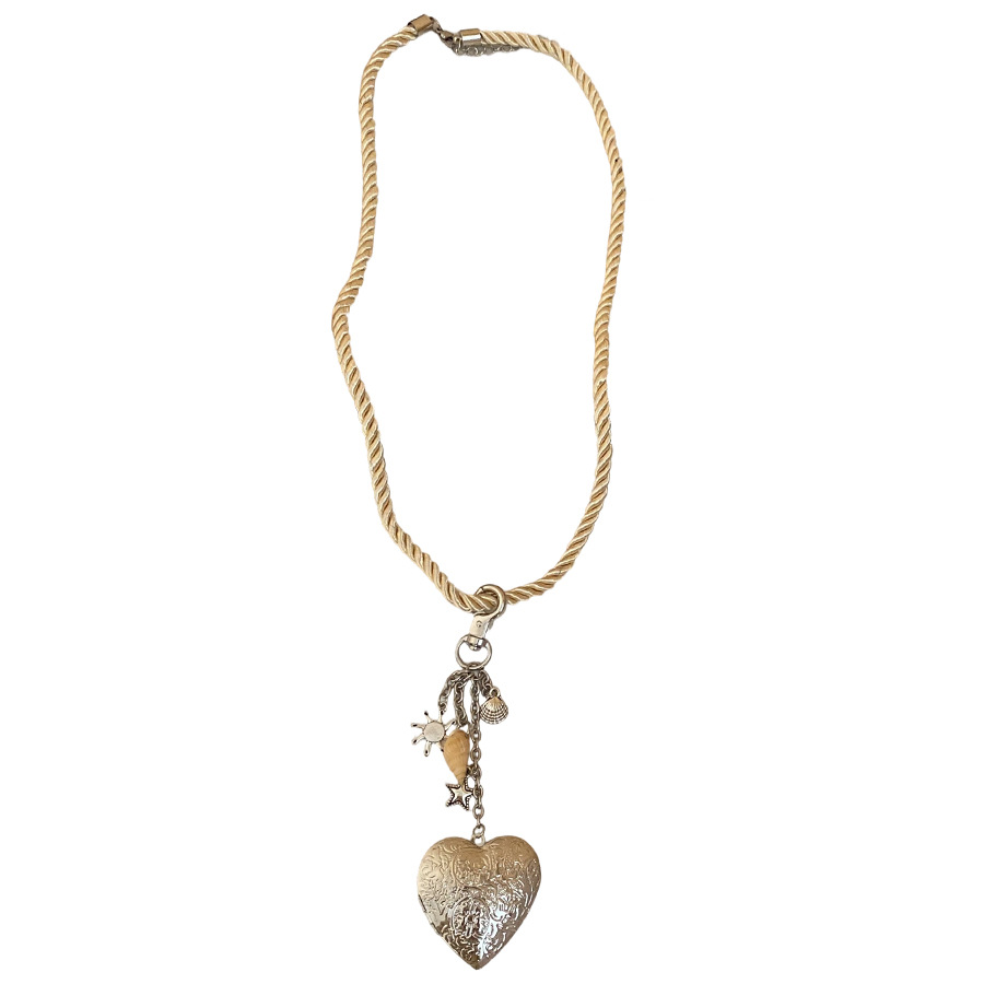 Forest-style sweet cool rope heart pendant necklace, casual and fashionable, versatile commuting, unique collarbone chain with a niche design for wome - view 9